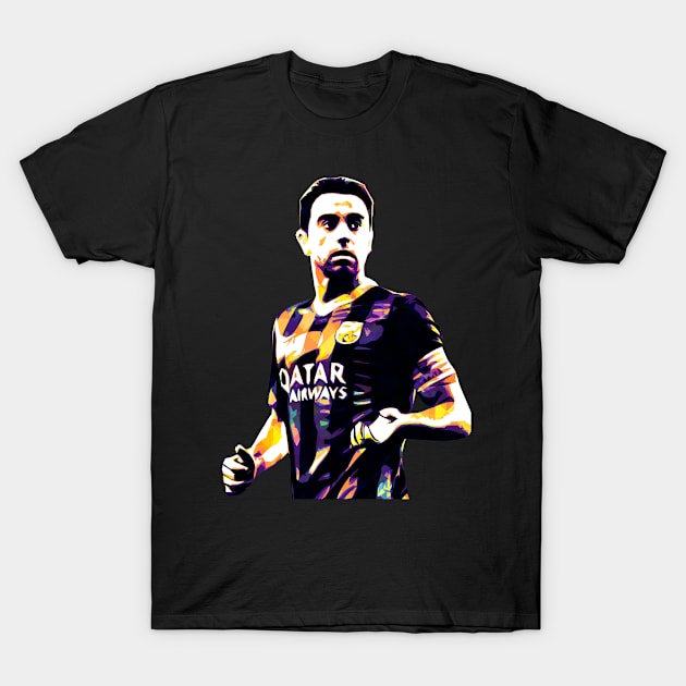 Xavi Hernandez Pop Art T-Shirt by Creativedy Stuff